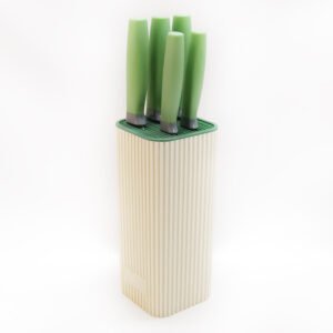 6-Piece Stainless Steel Chef Knife Sets With Block