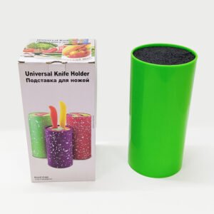 Knife Block Universal Holder Storage with Removable Bristles