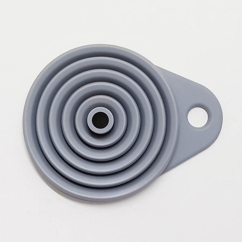 Collapsible Silicone Funnel For Filling Bottles