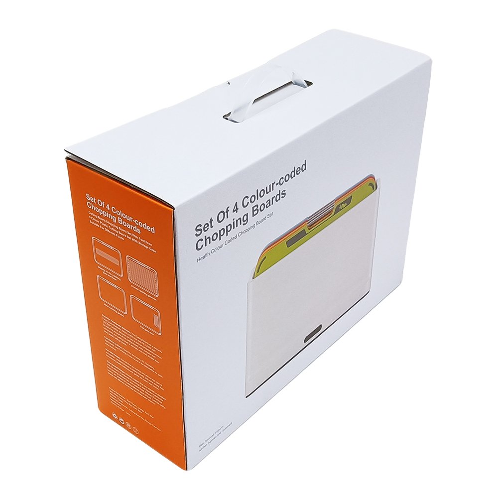 4 Piece Colour Coded Folio Chopping Board Set