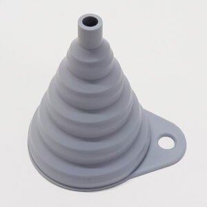 Collapsible Silicone Funnel For Filling Bottles