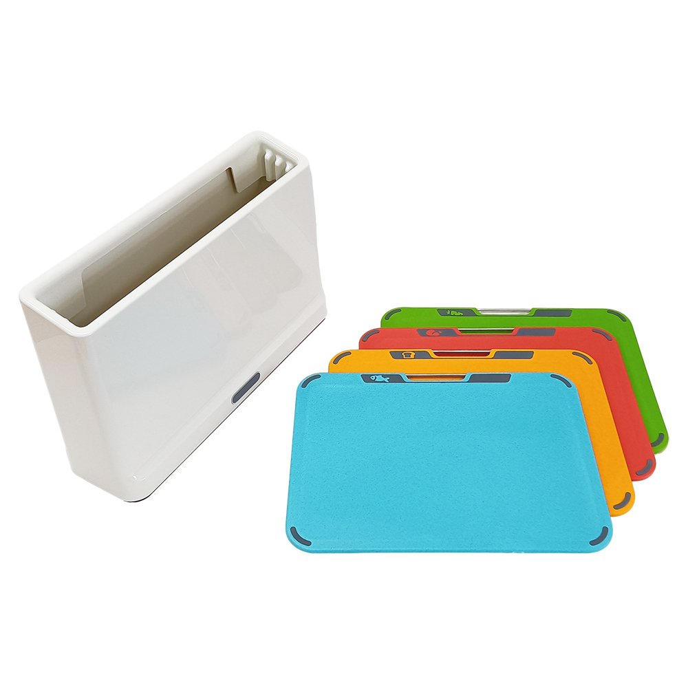 4 Piece Colour Coded Folio Chopping Board Set