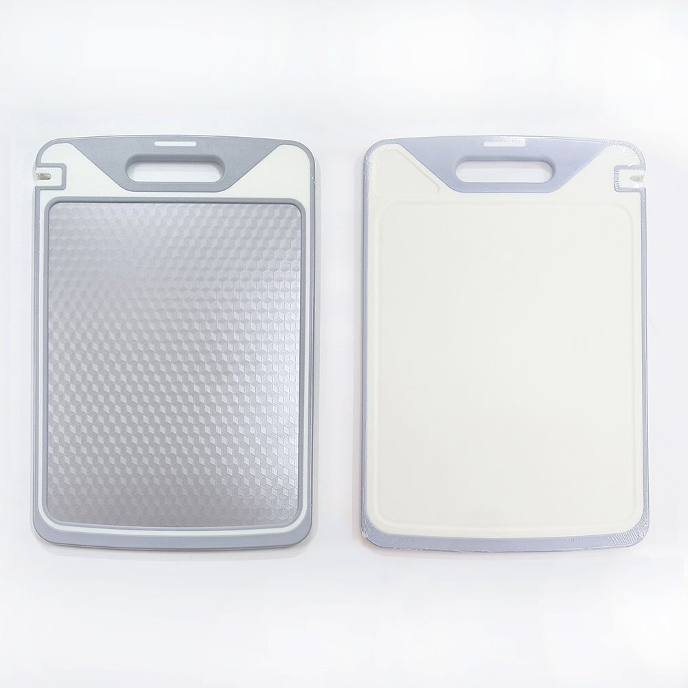 Double Sided 304 Stainless Steel Cutting Board with Diamond-Patterned