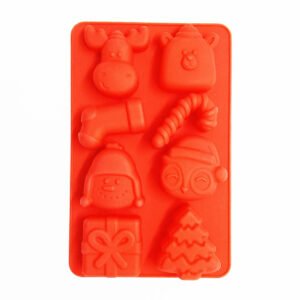 Christmas Tree Santa Snowman Shape Christmas Silicone Mold