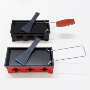 Cheese Raclette Grill Baking Tray Stove Set