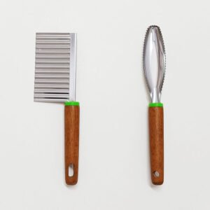 Crinkle Potato Cutter And Fish Scaler Scraper