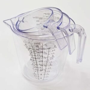 4-Piece Set Stackable Plastic Measuring Cups