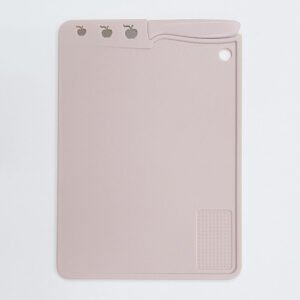 Double Sided Plastic Cutting Board with Knife