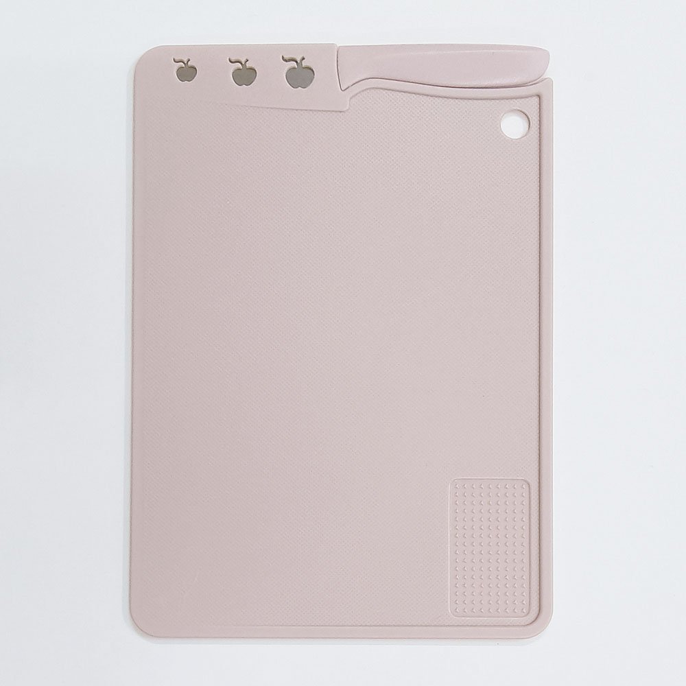 Double Sided Plastic Cutting Board with Knife