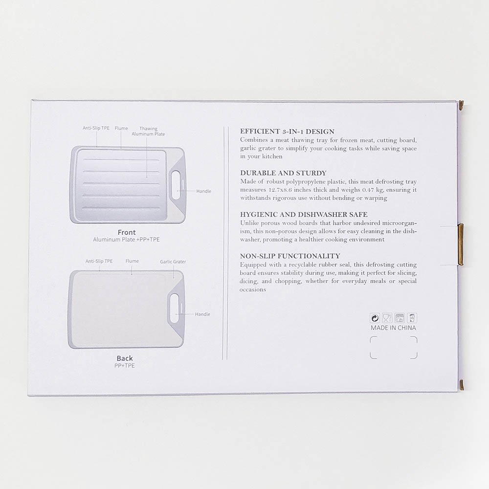 Defrosting Tray Cutting Board for Frozen Food