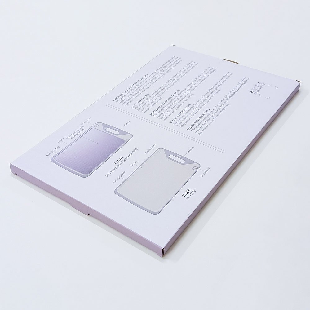 Double Sided 304 Stainless Steel Cutting Board with Diamond-Patterned