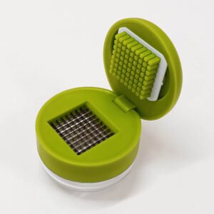 Manual Garlic Press Mincer Chopper with Storage Container