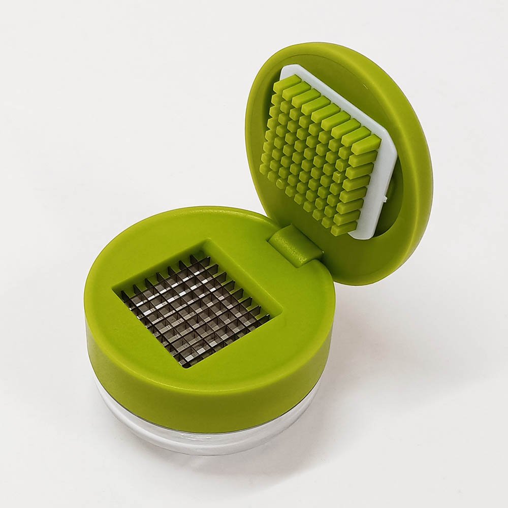 Manual Garlic Press Mincer Chopper with Storage Container