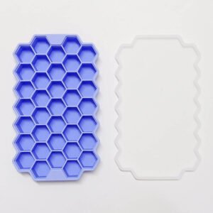 37 Grid Silicone Ice Cube Trays for Whiskey Cocktail Freezer