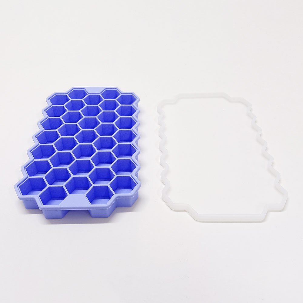 37 Grid Silicone Ice Cube Trays for Whiskey Cocktail Freezer