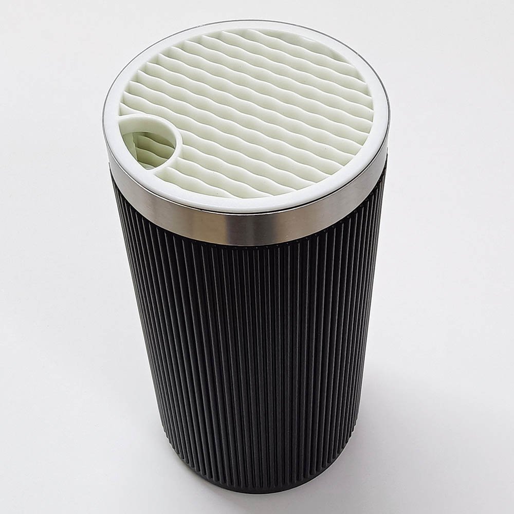 7 Pieces Marbling Handle Knife Set with Universal Round Holder