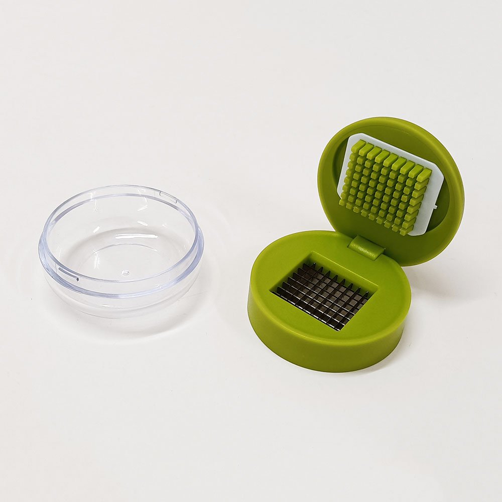 Manual Garlic Press Mincer Chopper with Storage Container