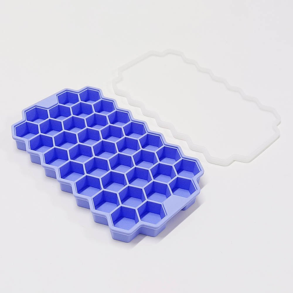 37 Grid Silicone Ice Cube Trays for Whiskey Cocktail Freezer