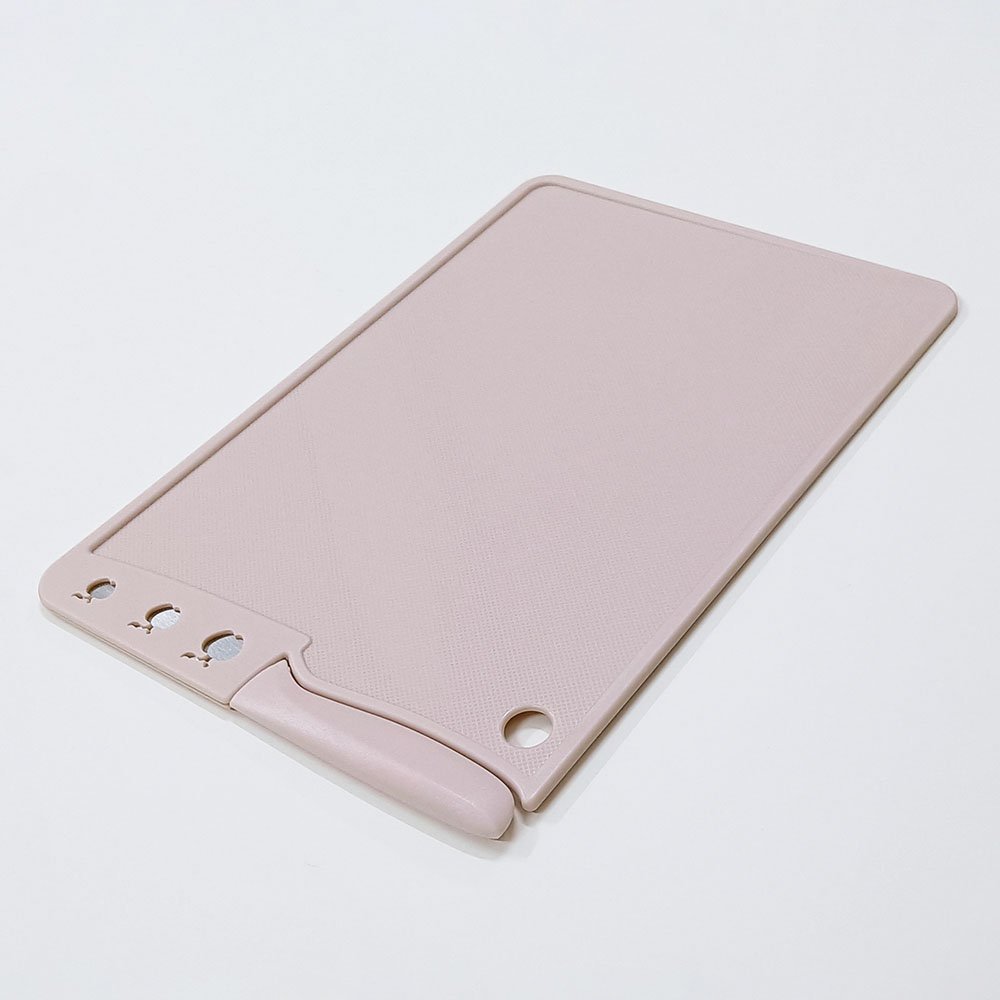 Double Sided Plastic Cutting Board with Knife