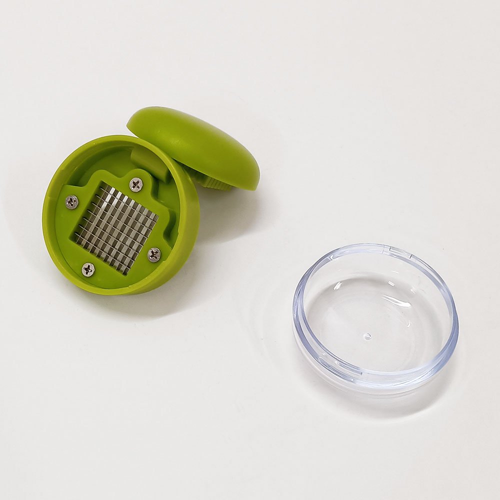 Manual Garlic Press Mincer Chopper with Storage Container