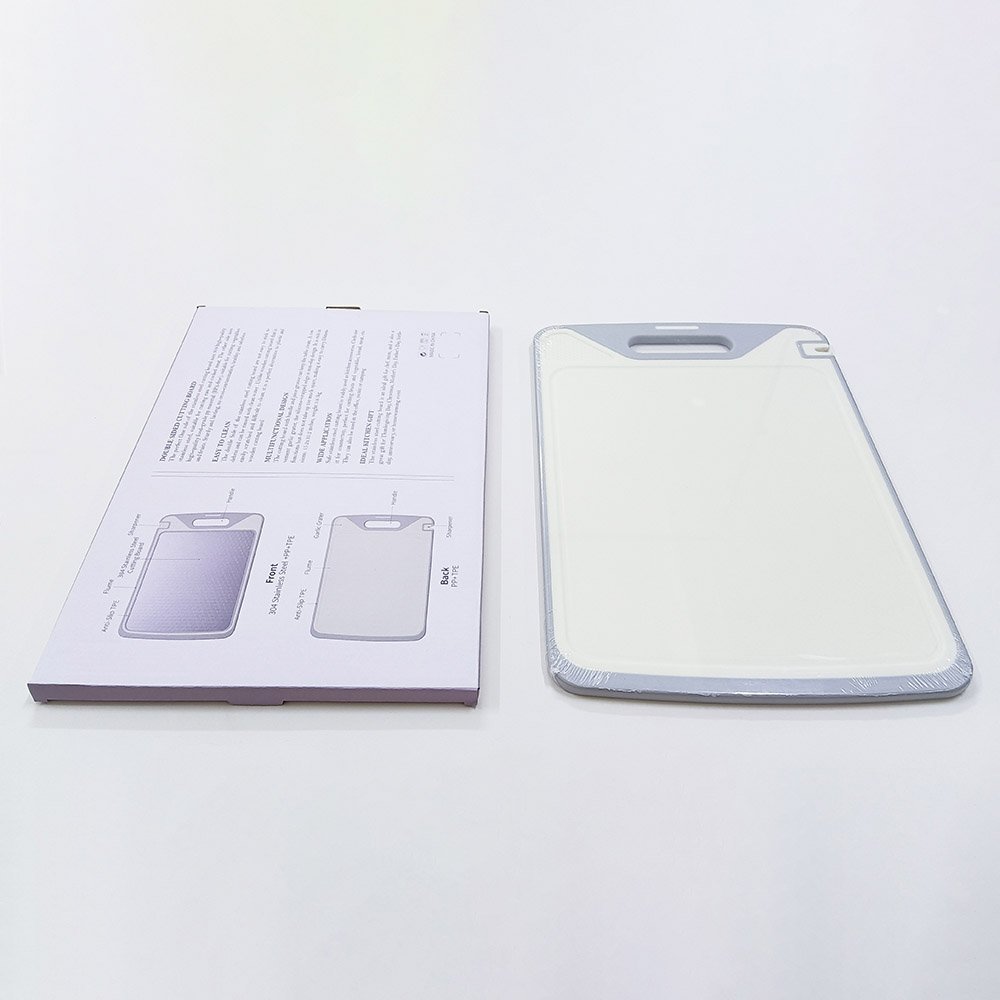 Double Sided 304 Stainless Steel Cutting Board with Diamond-Patterned