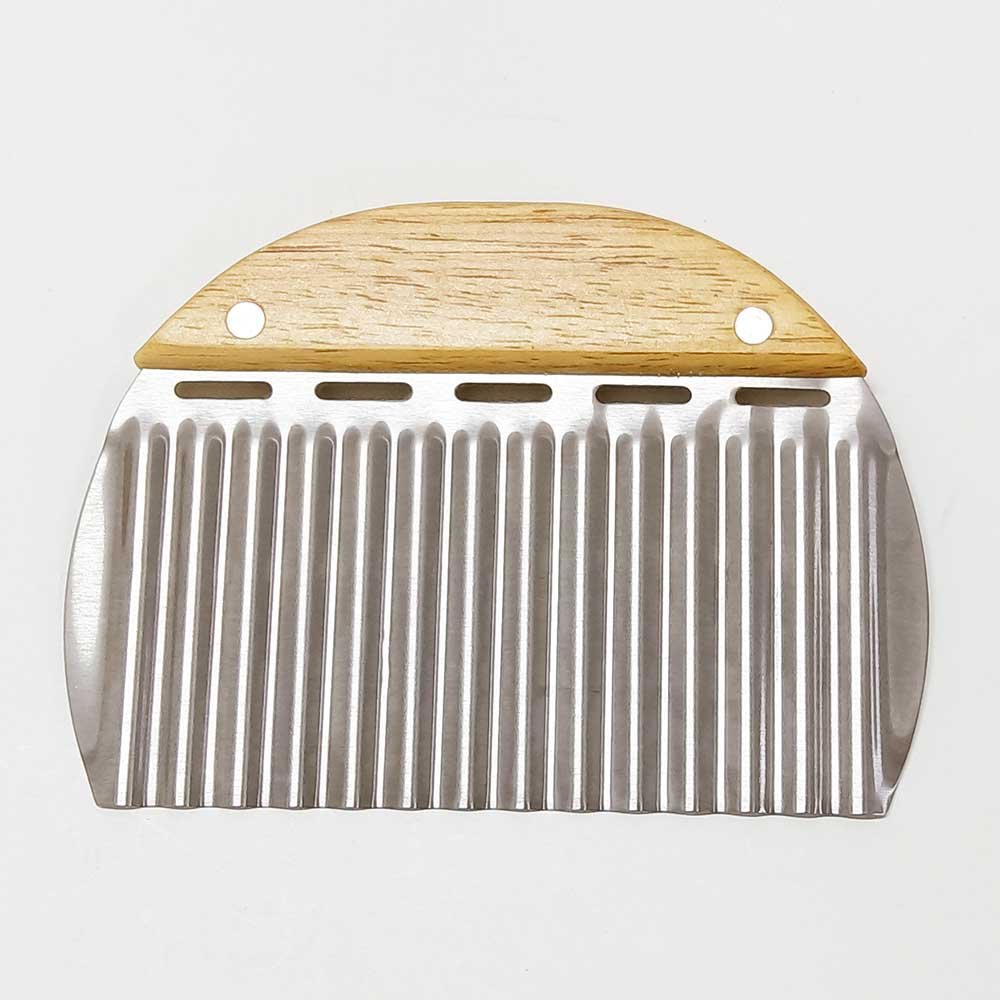 Vegetable Potato Crinkle Cutter And Straight Dough Scraper Set