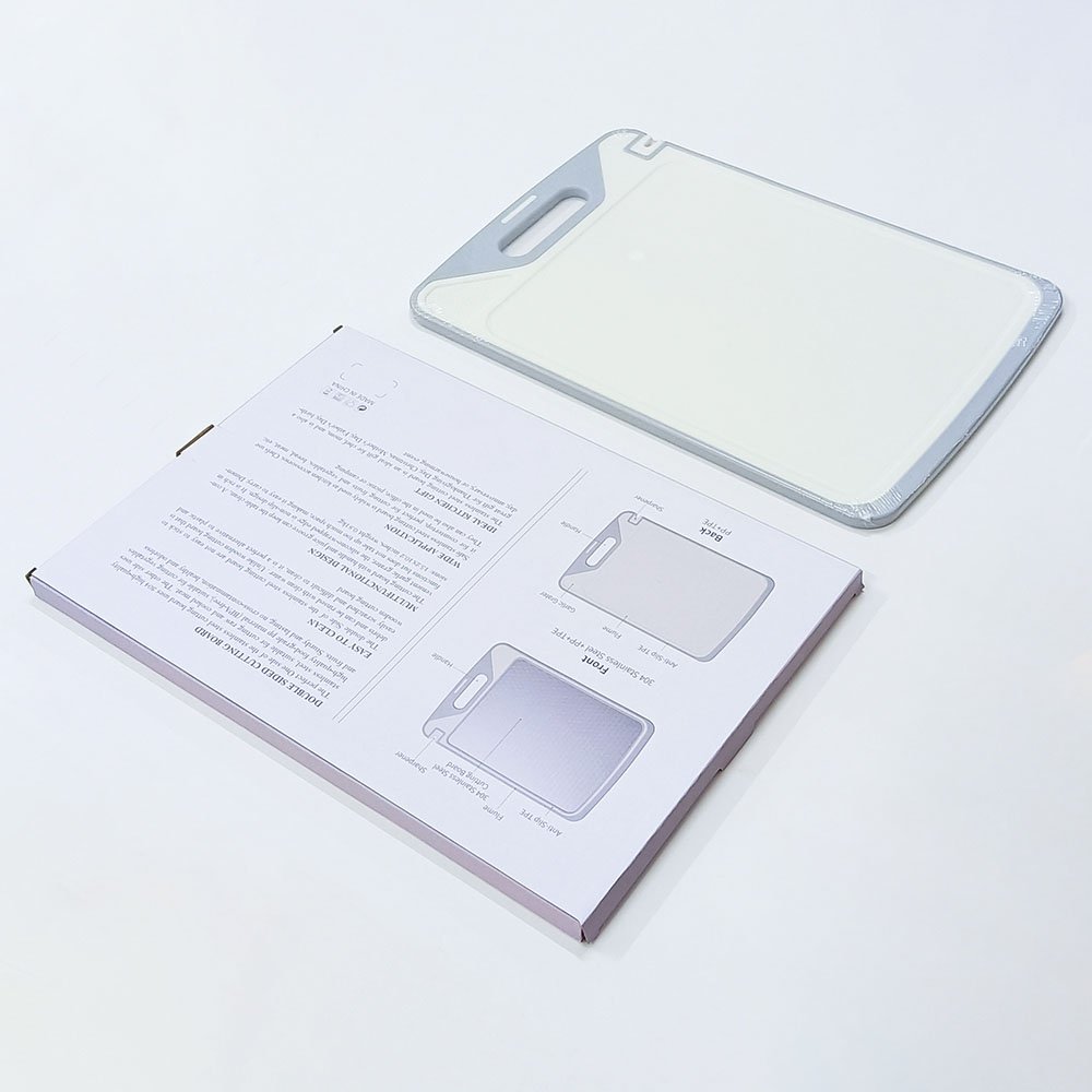 Double Sided 304 Stainless Steel Cutting Board with Diamond-Patterned