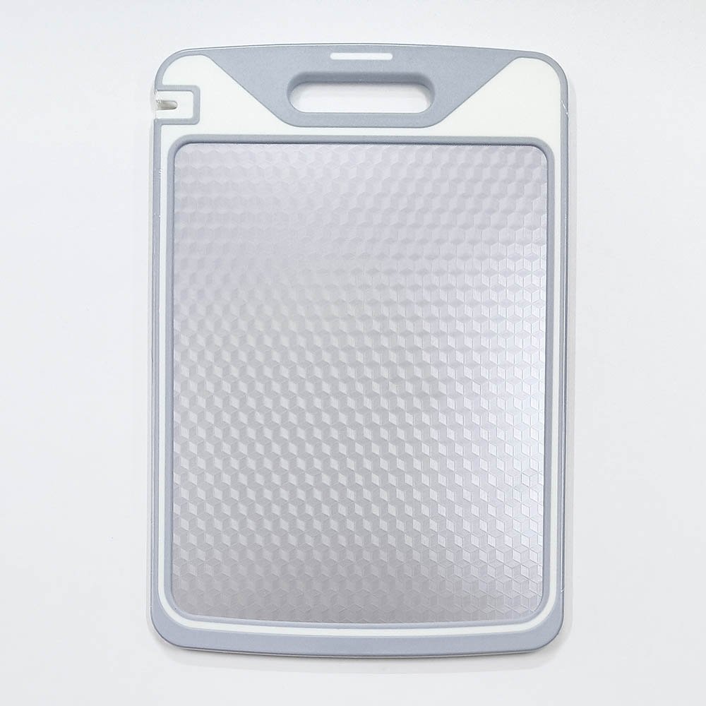 Double Sided 304 Stainless Steel Cutting Board with Diamond-Patterned