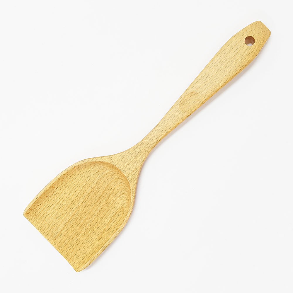 9-Piece Natural Beech Wood Cooking Utensils Set Wooden Spoons for Cooking Nonstick Safe Non-Toxic Wooden Cooking Tools 9-Piece Beech Wood Cooking Utensils Set MOQ:1000 sets Material:Beech Wood Item Length:30cm(12inch) Packing Dimensions:37*17*17cm Packing Weight:538.4g The set includes: 1 piece Solid Turner 1 piece Slotted Turner 1 piece Chinese Turner 1 piece Slotted Spoon 1 piece Salad Spoon 1 piece Salad Fork 1 piece Rice spoon 1 piece Spaghetti Spoon 1 piece Ladle About this item: PREMIUM BEECH WOOD CRAFTSMANSHIP: Solid beech wood construction ensures strength, durability, and resistance to cracking. Each utensil features a smooth, natural finish that highlights the wood’s grain, adding warmth to your kitchen. COMPLETE 9-PIECE COOKING SET: Includes spoons, spatula, skimmer, and pasta scoop—ideal for stirring, frying, draining, and serving. All essentials for versatile everyday cooking. SAFE FOR NONSTICK & DELICATE COOKWARE: Gently crafted edges are perfect for nonstick, ceramic, and cast iron surfaces. Use without worrying about scratches—cook with confidence. ERGONOMIC DESIGN FOR COMFORT: Lightweight, well-balanced handles offer comfortable grip. Ergonomic design minimizes hand fatigue and improves control during cooking. EASY TO CLEAN & MAINTAIN: Wash with warm water and mild soap. Naturally stain- and odor-resistant finish simplifies care, while rustic aesthetic complements modern and traditional kitchens.