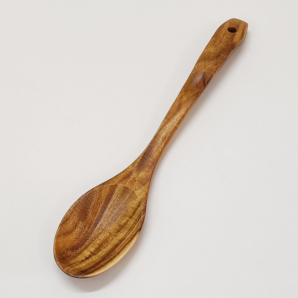 10 Pieces Natural Teak Wooden Utensils Set With Holder