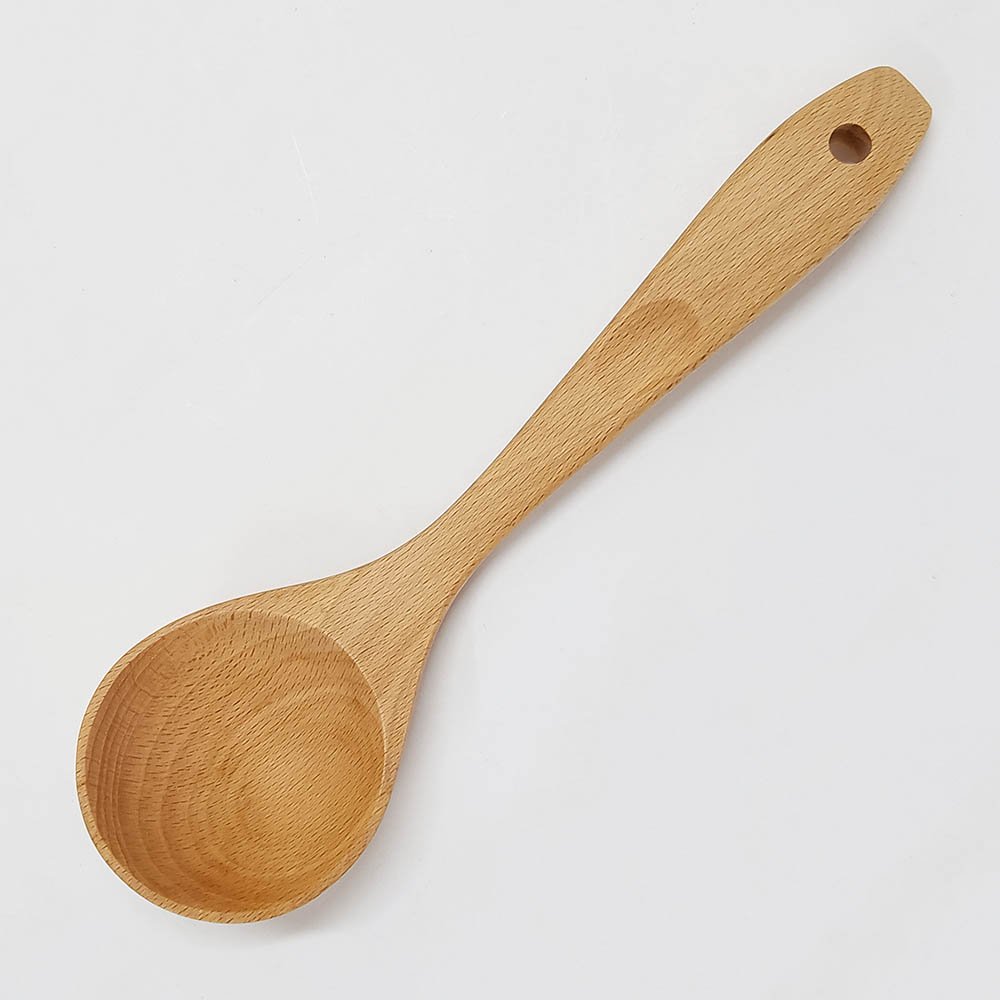 9-Piece Natural Beech Wood Cooking Utensils Set Wooden Spoons for Cooking Nonstick Safe Non-Toxic Wooden Cooking Tools 9-Piece Beech Wood Cooking Utensils Set MOQ:1000 sets Material:Beech Wood Item Length:30cm(12inch) Packing Dimensions:37*17*17cm Packing Weight:538.4g The set includes: 1 piece Solid Turner 1 piece Slotted Turner 1 piece Chinese Turner 1 piece Slotted Spoon 1 piece Salad Spoon 1 piece Salad Fork 1 piece Rice spoon 1 piece Spaghetti Spoon 1 piece Ladle About this item: PREMIUM BEECH WOOD CRAFTSMANSHIP: Solid beech wood construction ensures strength, durability, and resistance to cracking. Each utensil features a smooth, natural finish that highlights the wood’s grain, adding warmth to your kitchen. COMPLETE 9-PIECE COOKING SET: Includes spoons, spatula, skimmer, and pasta scoop—ideal for stirring, frying, draining, and serving. All essentials for versatile everyday cooking. SAFE FOR NONSTICK & DELICATE COOKWARE: Gently crafted edges are perfect for nonstick, ceramic, and cast iron surfaces. Use without worrying about scratches—cook with confidence. ERGONOMIC DESIGN FOR COMFORT: Lightweight, well-balanced handles offer comfortable grip. Ergonomic design minimizes hand fatigue and improves control during cooking. EASY TO CLEAN & MAINTAIN: Wash with warm water and mild soap. Naturally stain- and odor-resistant finish simplifies care, while rustic aesthetic complements modern and traditional kitchens.