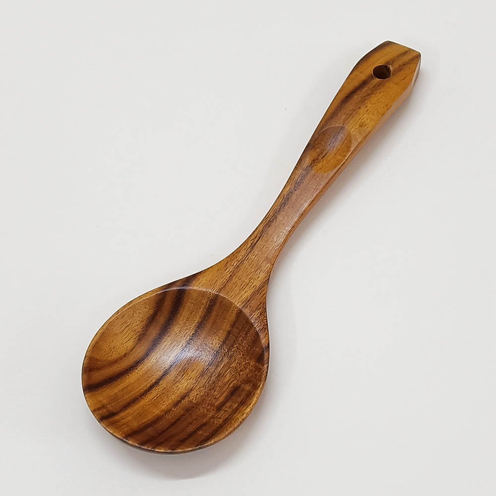 10 Pieces Natural Teak Wooden Utensils Set With Holder