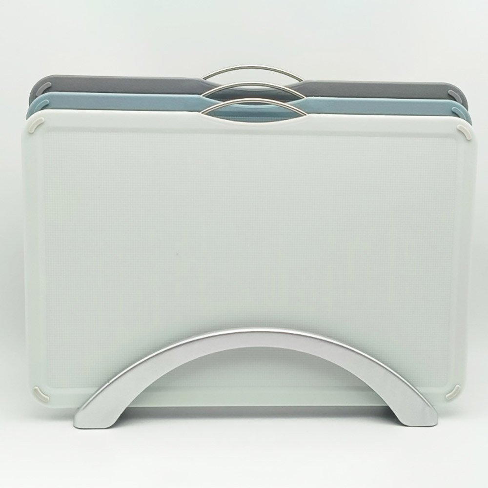 3-Piece Set Classified Cutting Board With Storage Rack