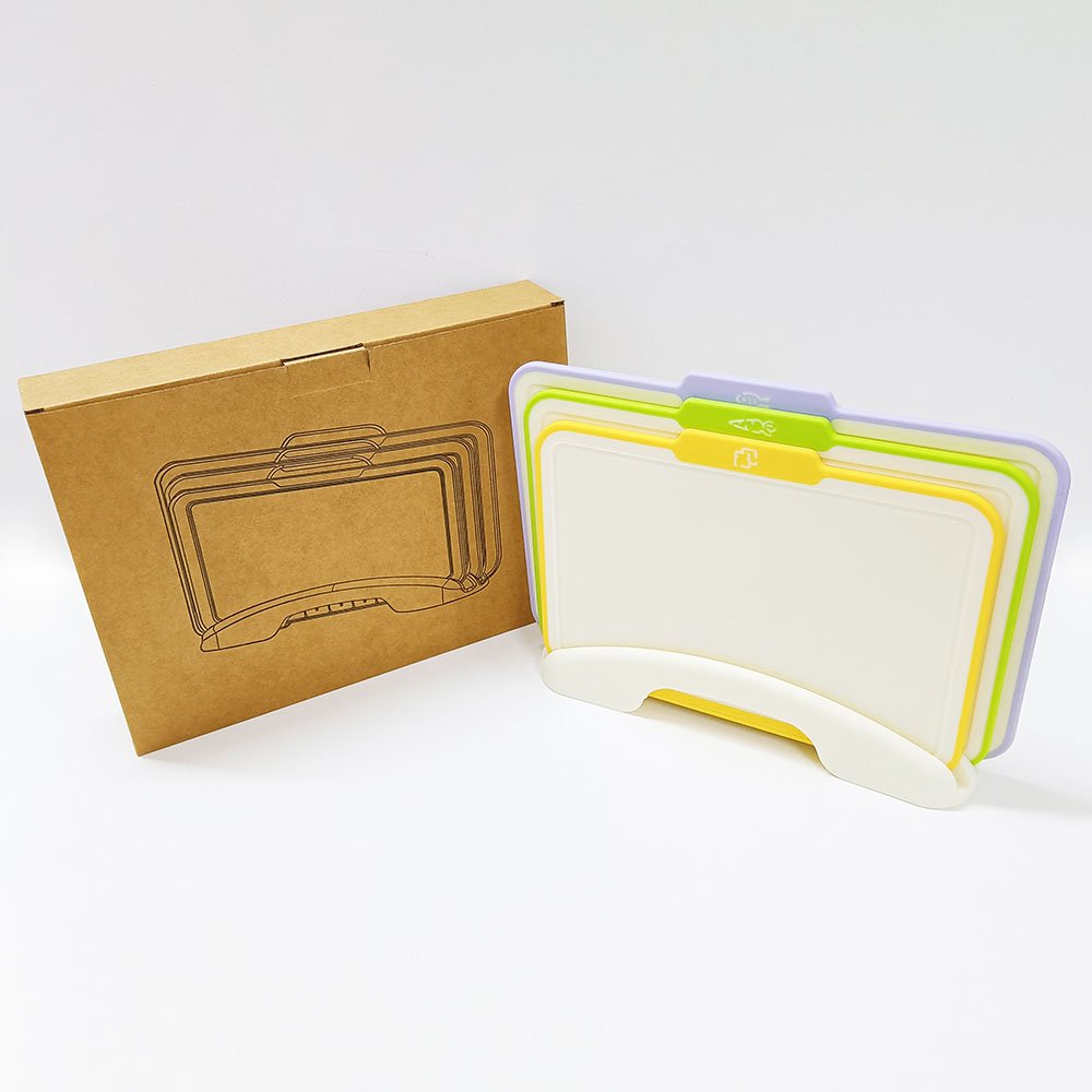 3pcs Plastic Food Icon Cutting Boards