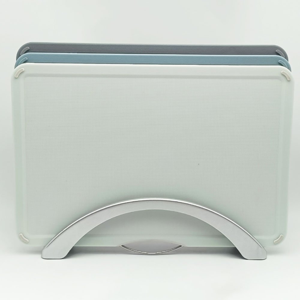 3-Piece Set Classified Cutting Board With Storage Rack