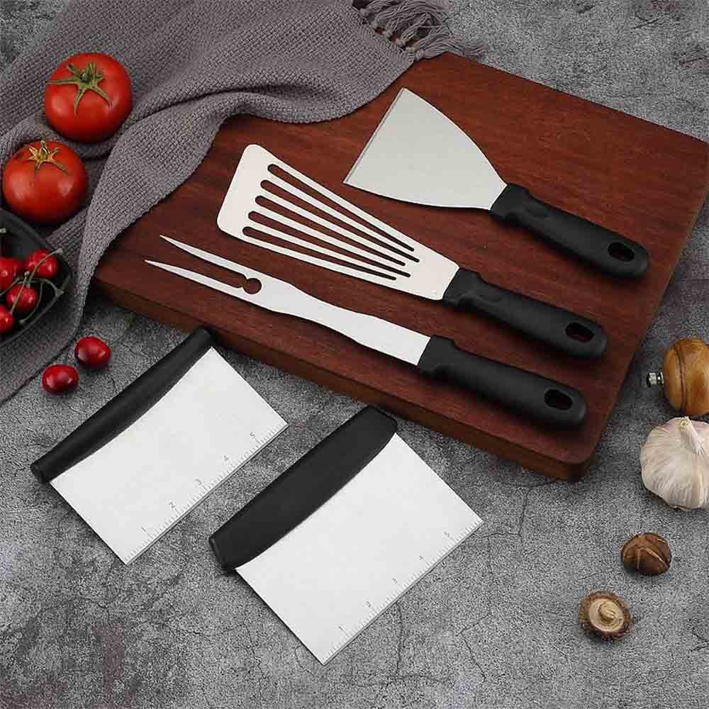 Grill Perforated Spatula Solid Turner Flipper For Barbecue