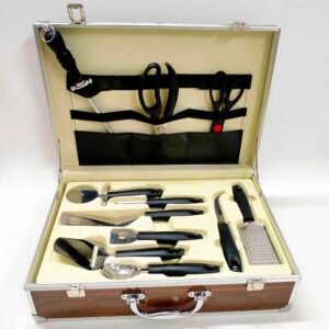 32 Pieces Knife Tool Set In Wood Case