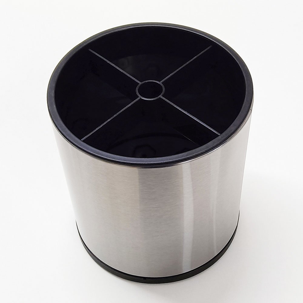 360° Rotating Stainless Steel Kitchen Utensil Holder Organizer