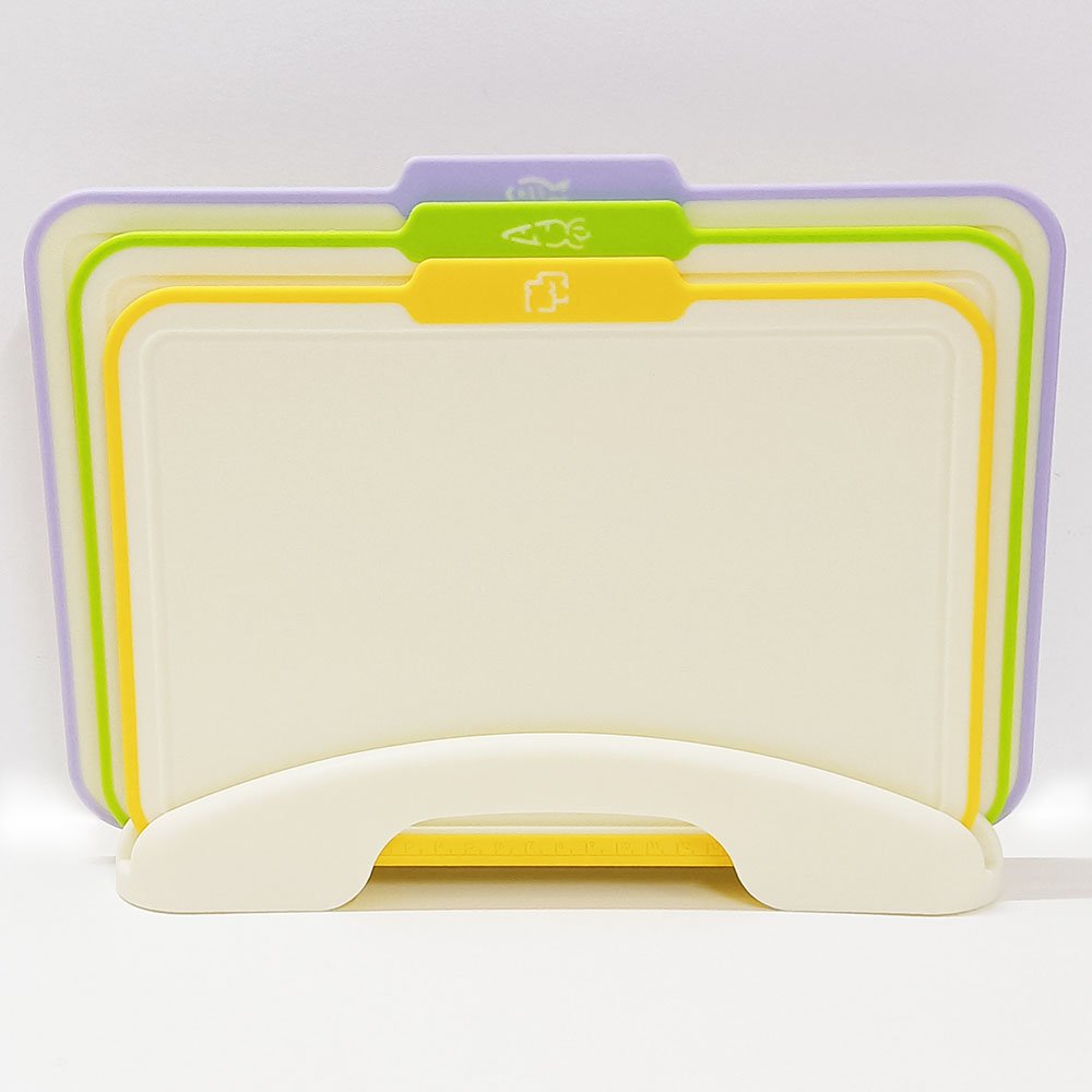 3pcs Plastic Food Icon Cutting Boards