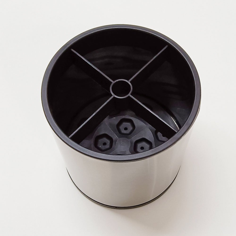 360° Rotating Stainless Steel Kitchen Utensil Holder Organizer