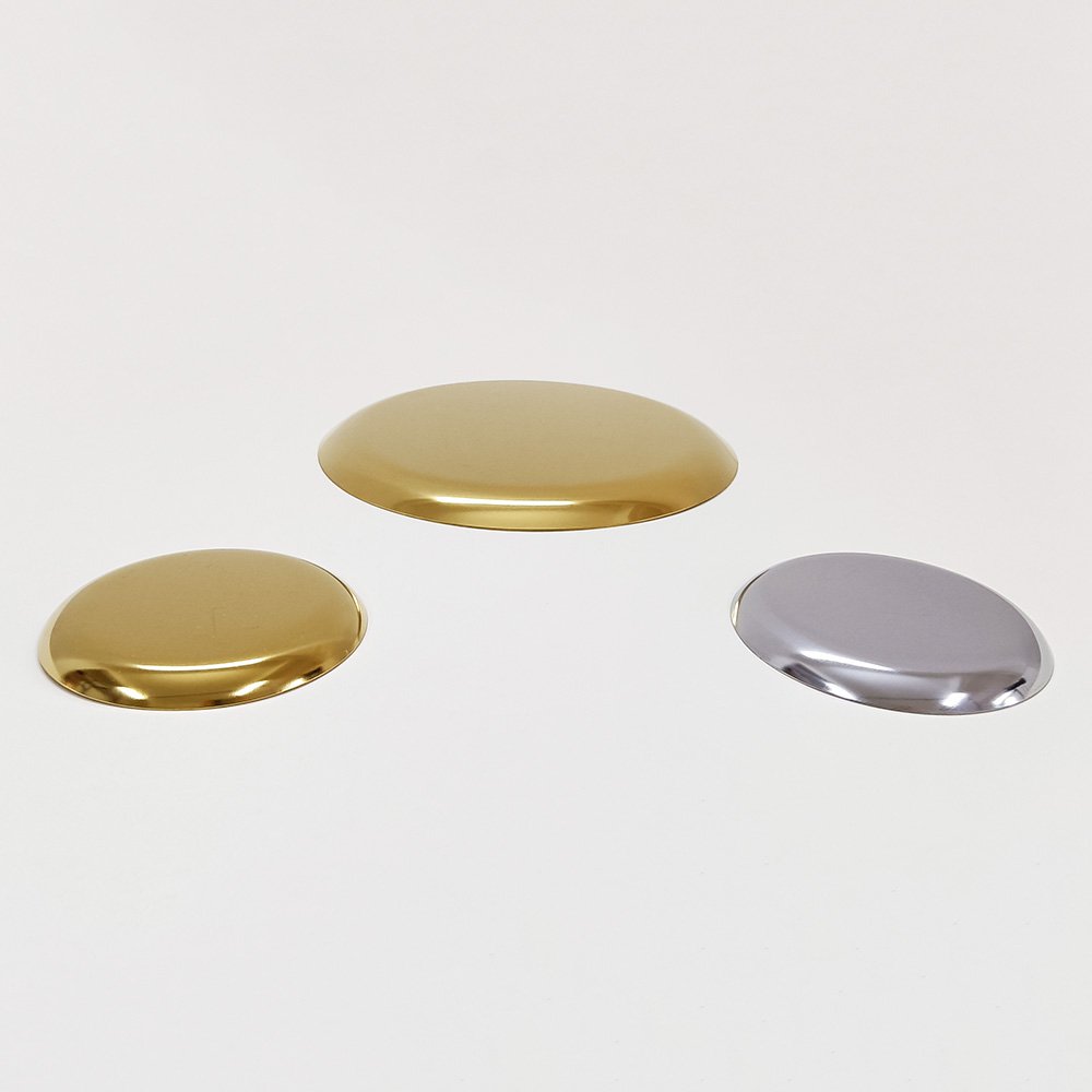 Elegant Round Stainless Steel Jewelry Tray