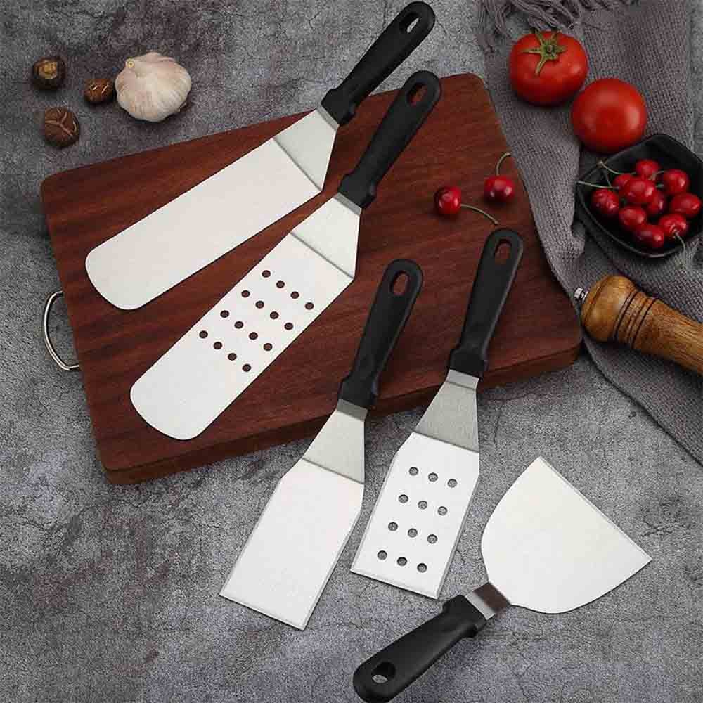 Grill Perforated Spatula Solid Turner Flipper For Barbecue
