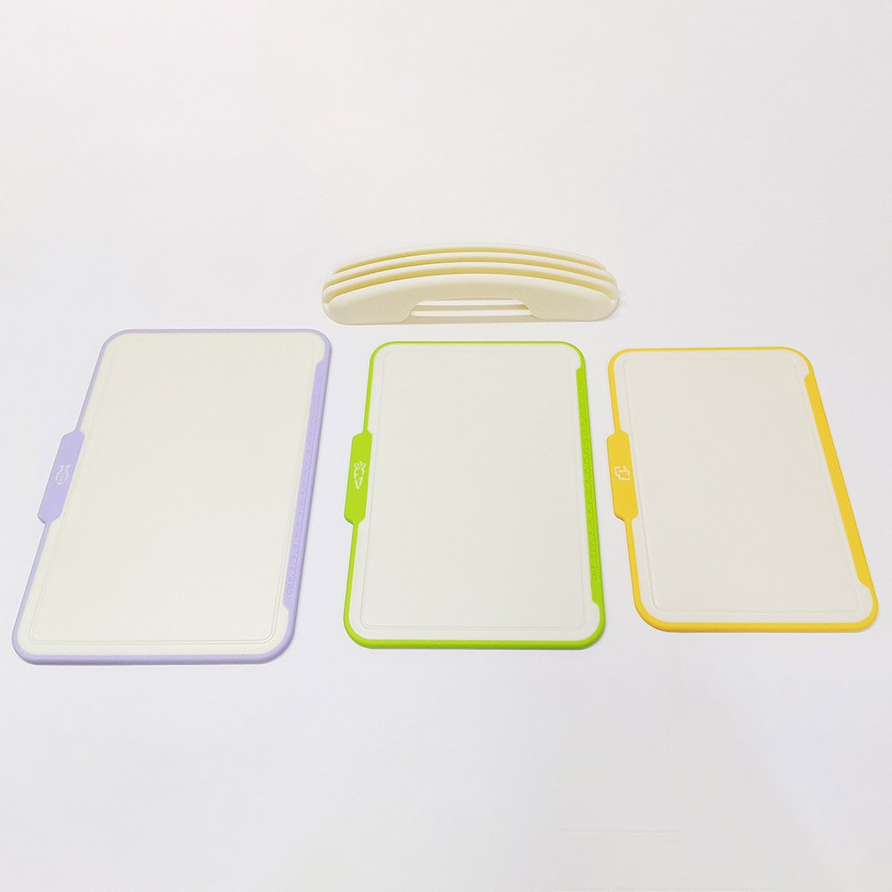 3pcs Plastic Food Icon Cutting Boards