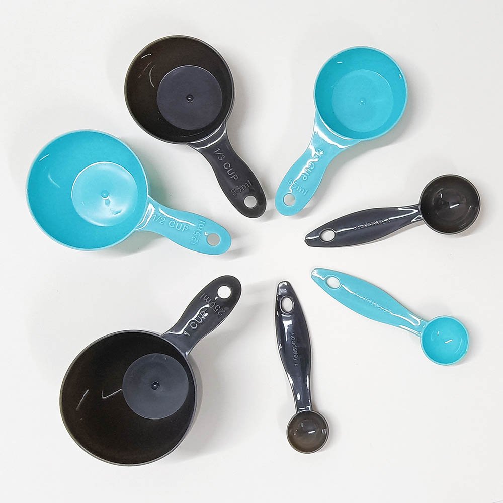 7-Piece Colorful Nesting Measuring Cups and Spoons Set