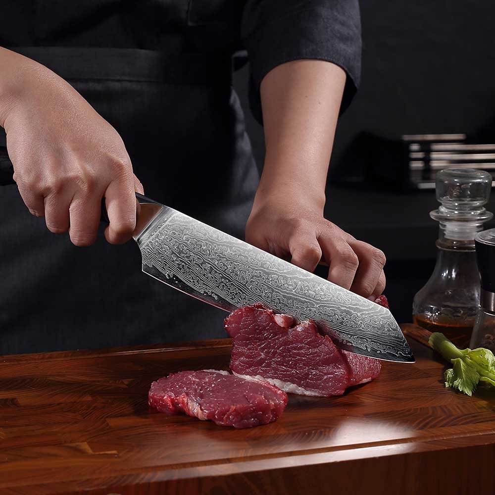 9-Piece Damascus Chef Knife Set