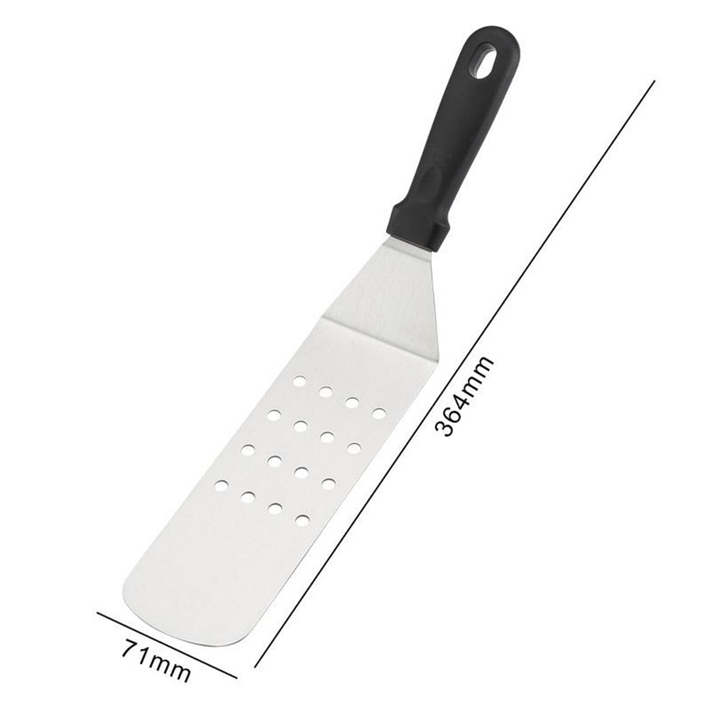 Grill Perforated Spatula Solid Turner Flipper For Barbecue