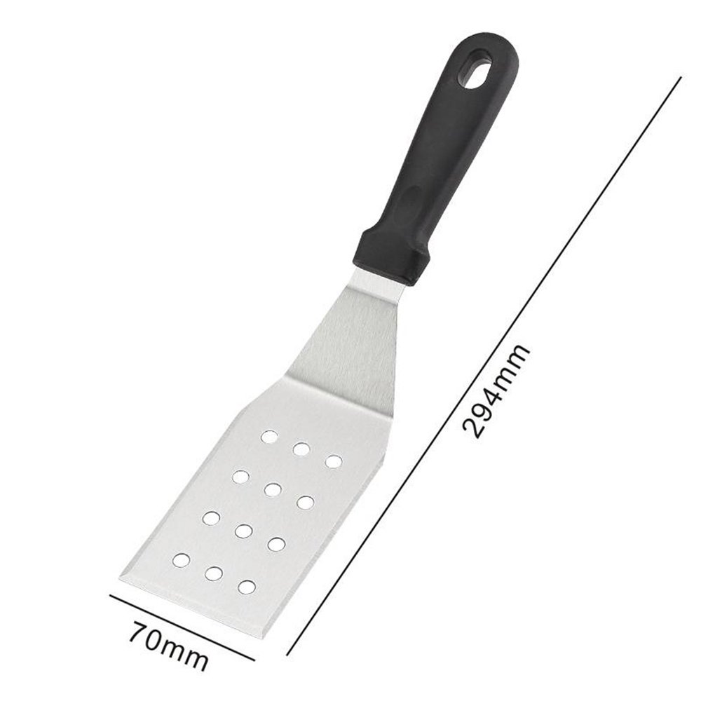 Grill Perforated Spatula Solid Turner Flipper For Barbecue