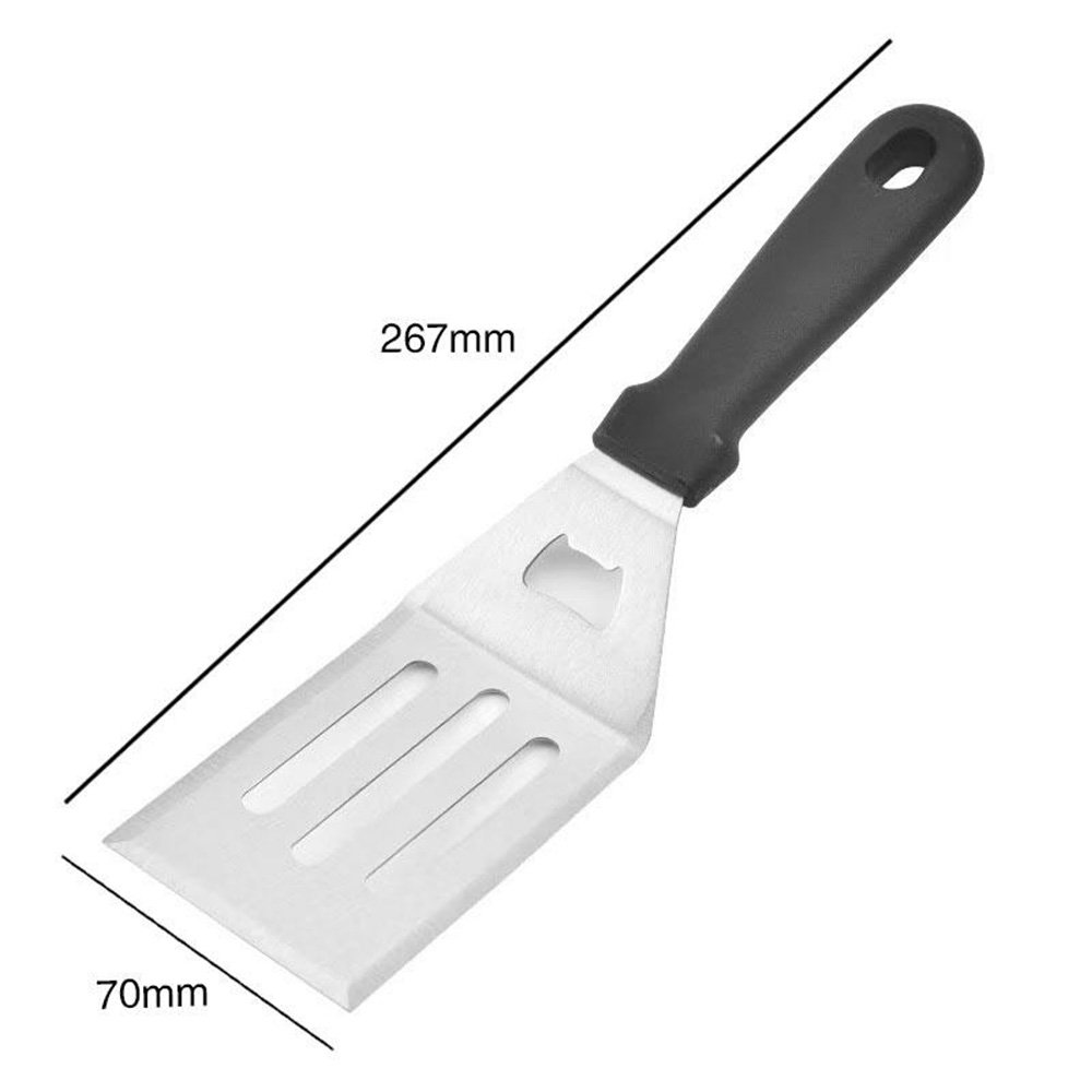 Grill Perforated Spatula Solid Turner Flipper For Barbecue