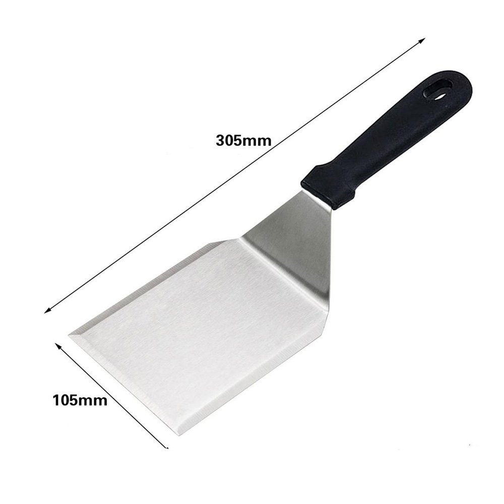 Grill Perforated Spatula Solid Turner Flipper For Barbecue