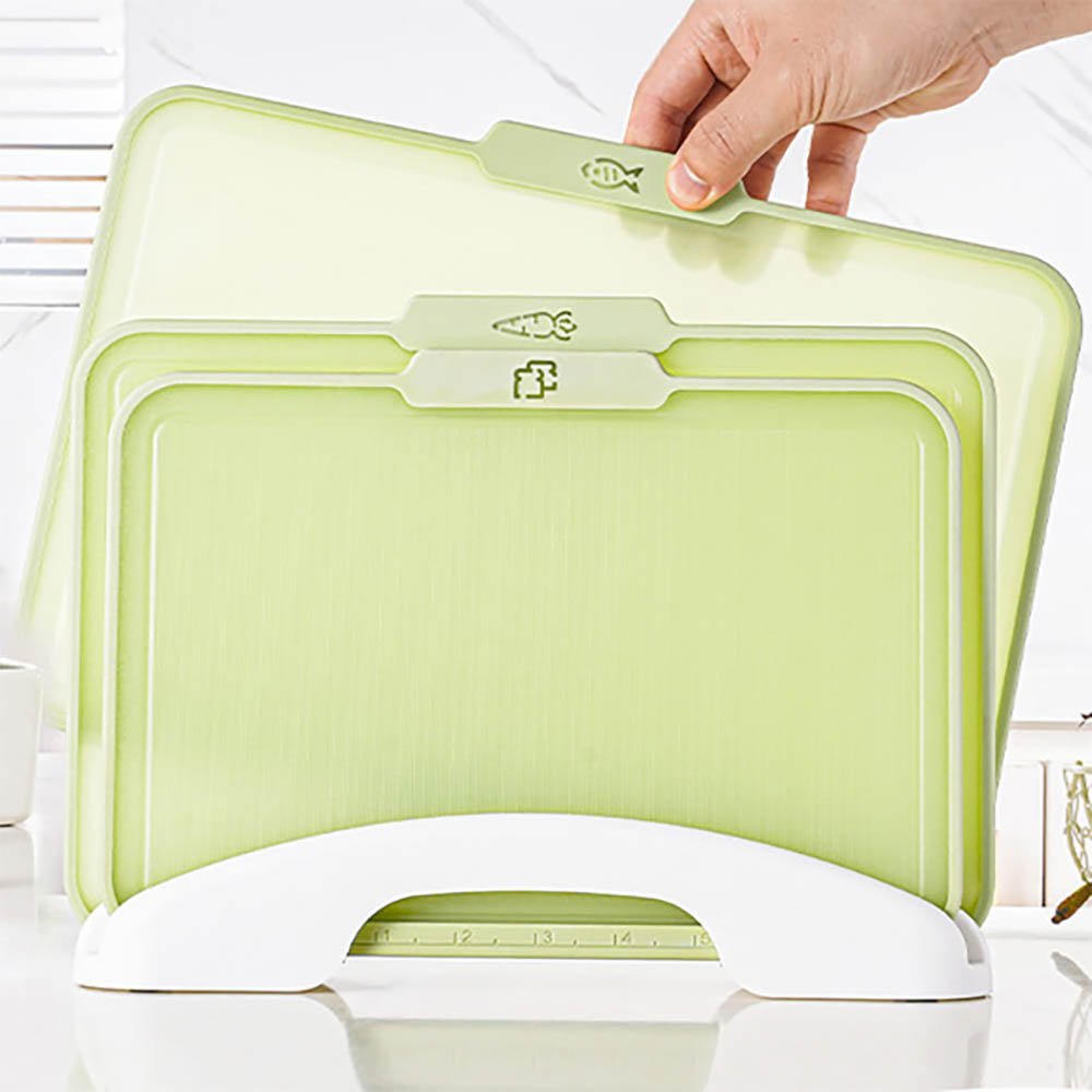 3pcs Plastic Food Icon Cutting Boards